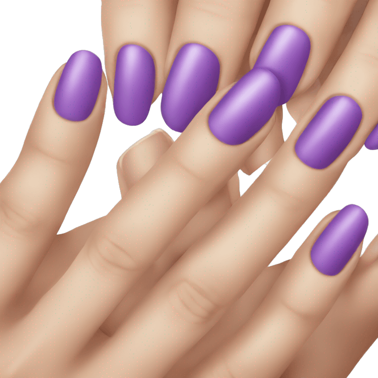 Purple nails emoji