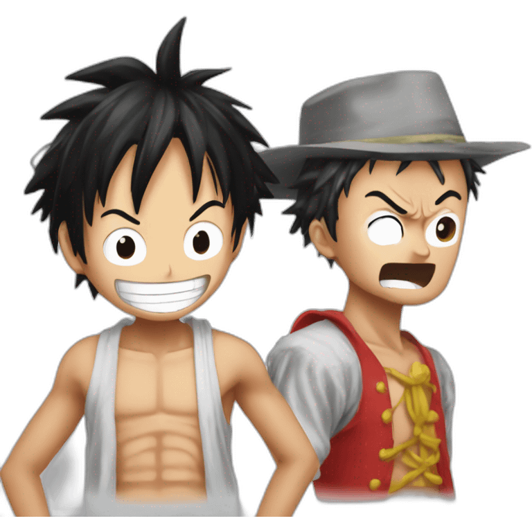 Luffy vs dofamingo emoji