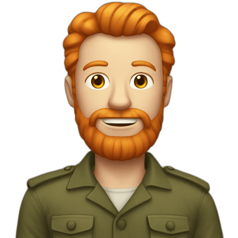 Ginger man communist emoji