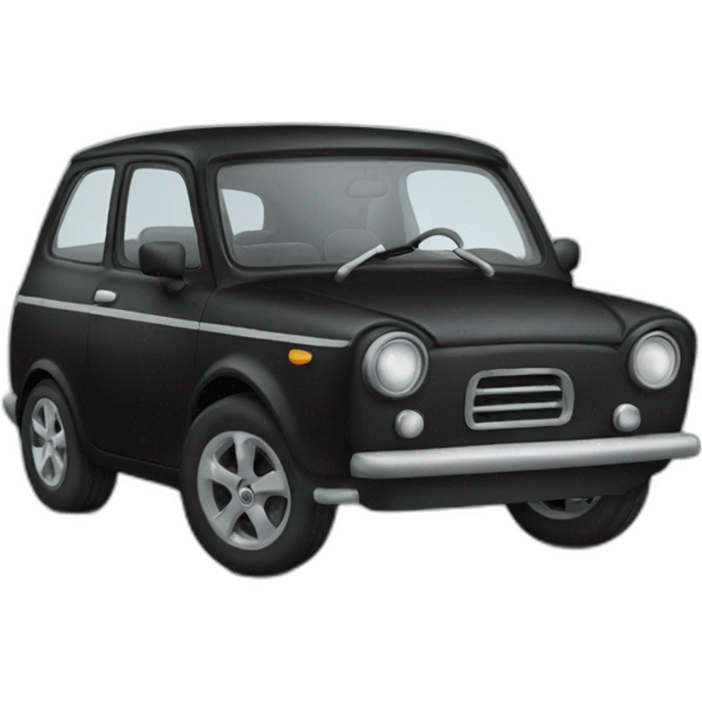 little-car-black emoji