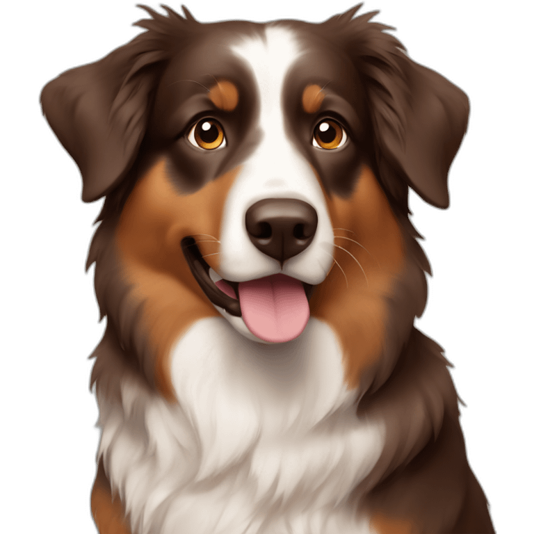 brown australian shepherd emoji