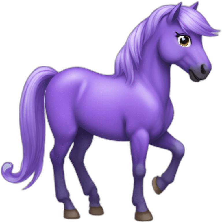 Purple pony emoji