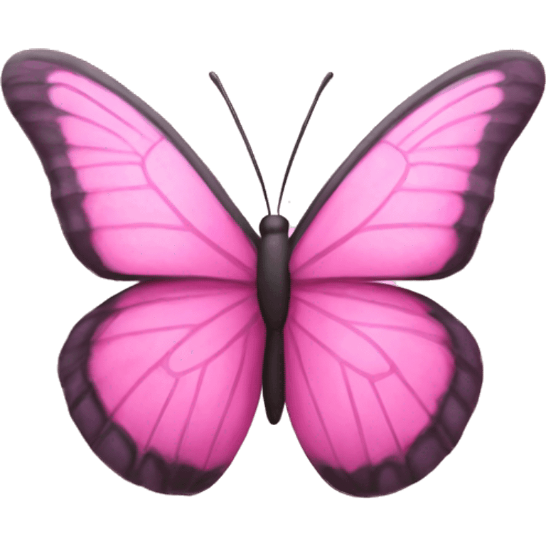 pink butterfly flying emoji