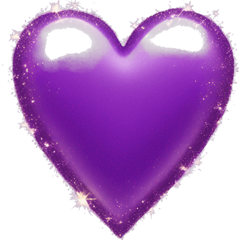 Purple Heart with sparkles emoji