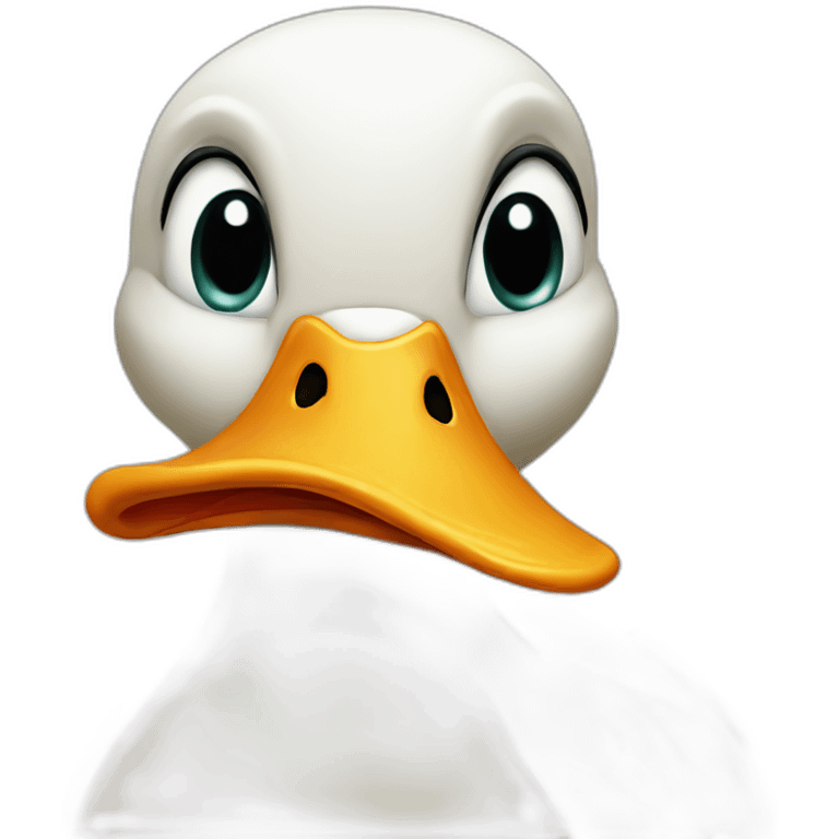 duck with crooked lips emoji