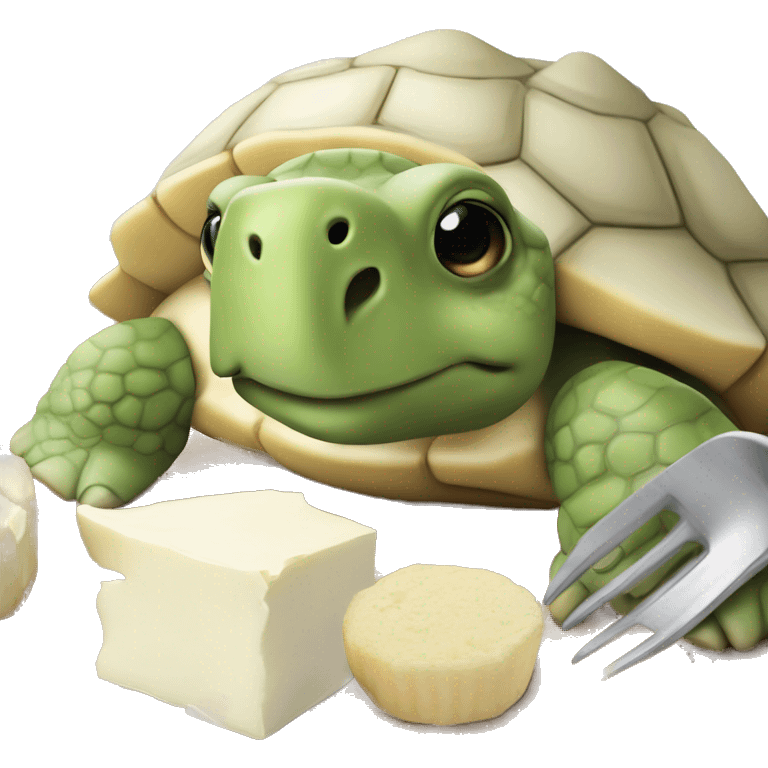 Une tortue qui mange une chèvre emoji