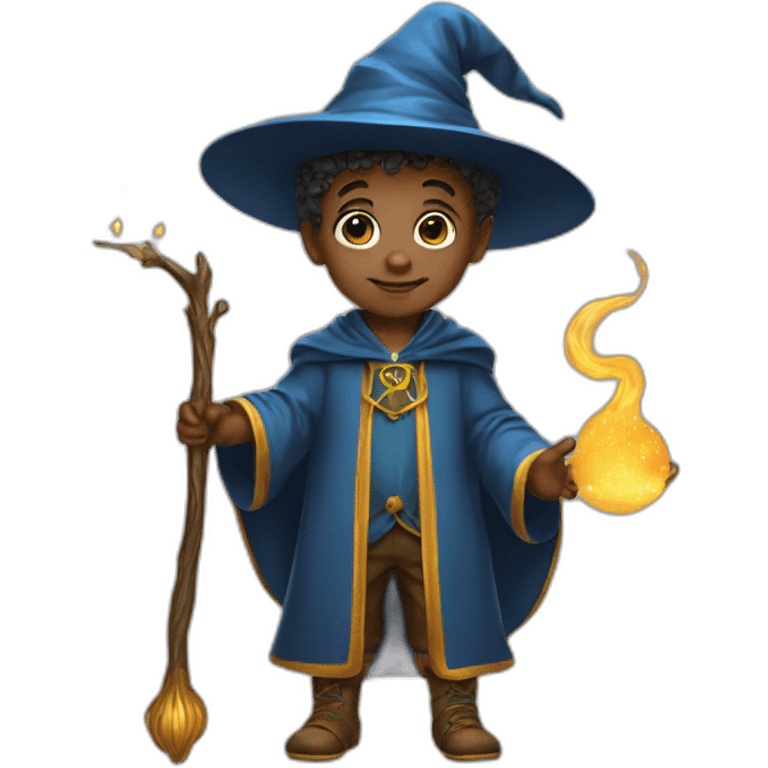 Baby boy as a wizard emoji