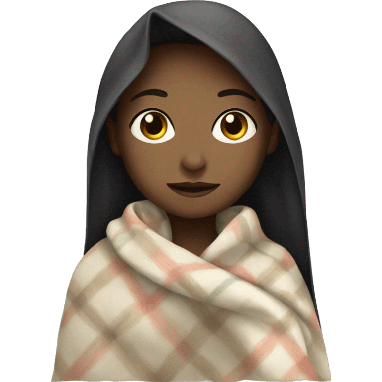 girl in blanket emoji