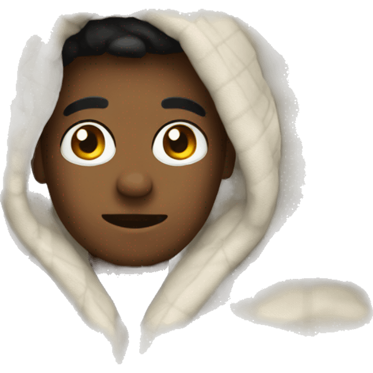 A cozy blanket emoji