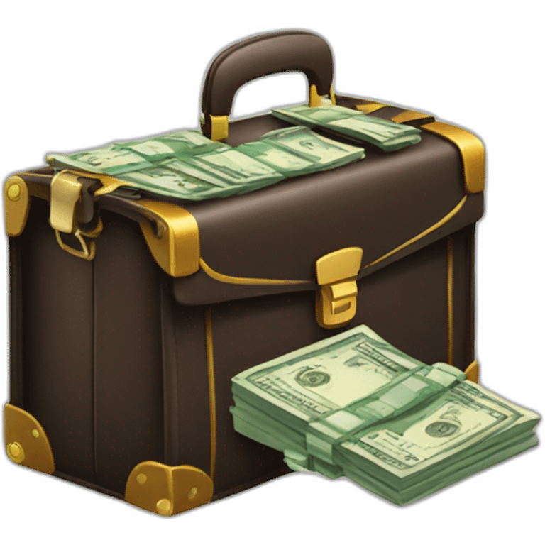 briefcase with money emoji