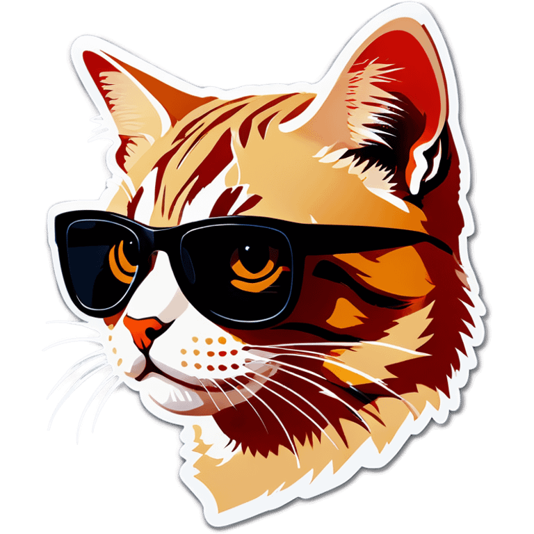 Cat with sunglasses emoji