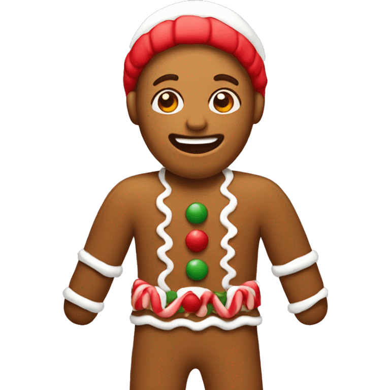 Gingerbread Christmas emoji