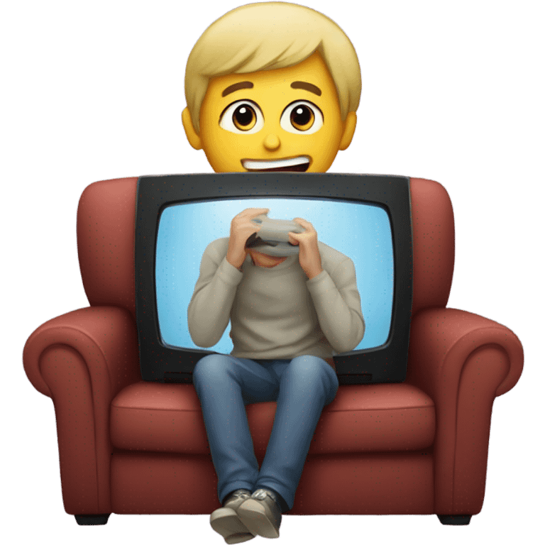 Watching tv emoji