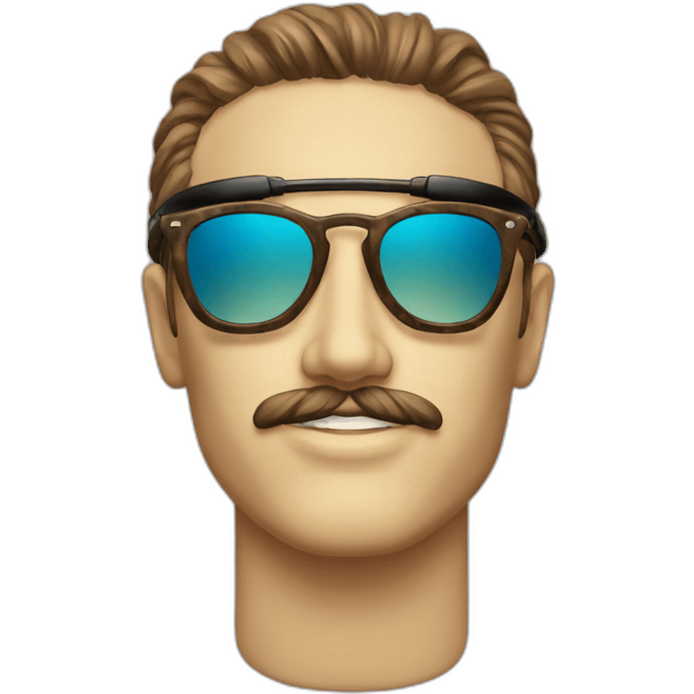 Sunglasses. Vintage. Be cool. The male sex emoji