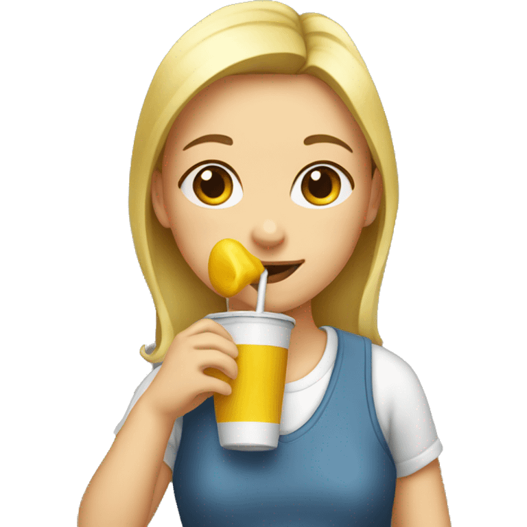 Girl sip emoji