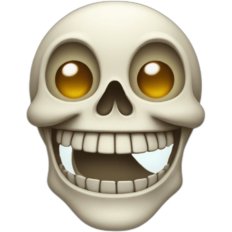 laughing skeleton emoji