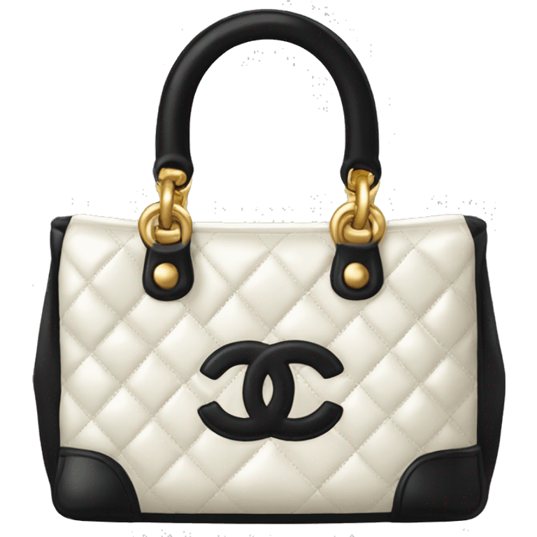 Chanel bag black emoji