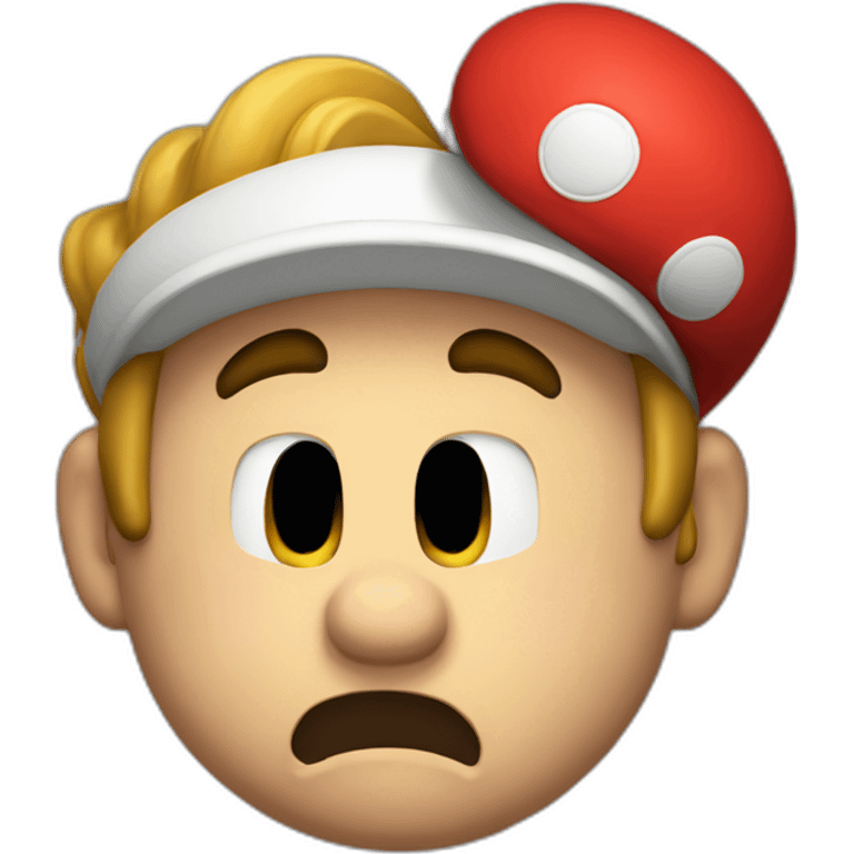 mario crying emoji