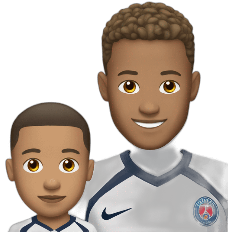 Mbappe with Neymar jr emoji