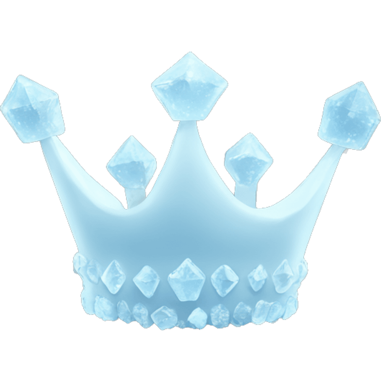 a crown made out of ice crystals emoji