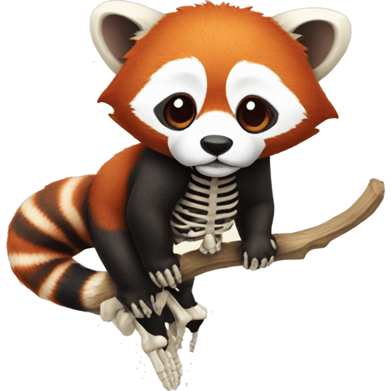 red panda skeleton
 emoji