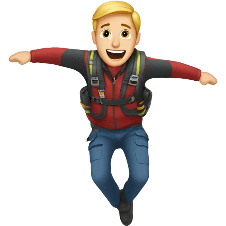 Man doing free fall  emoji