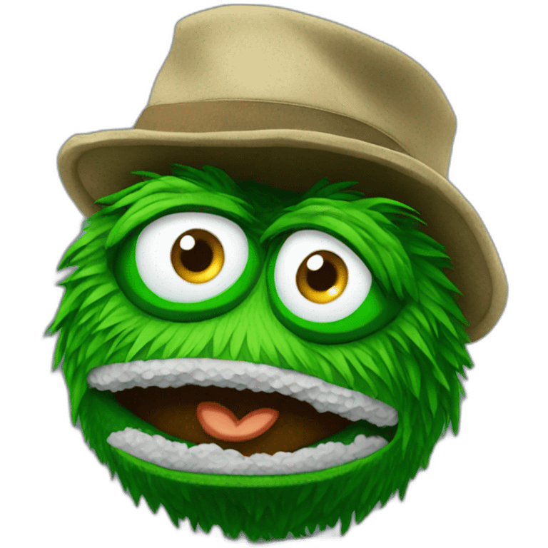 Oscar the grouch golf emoji