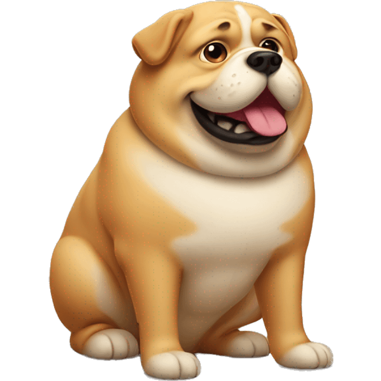 Fat dog emoji