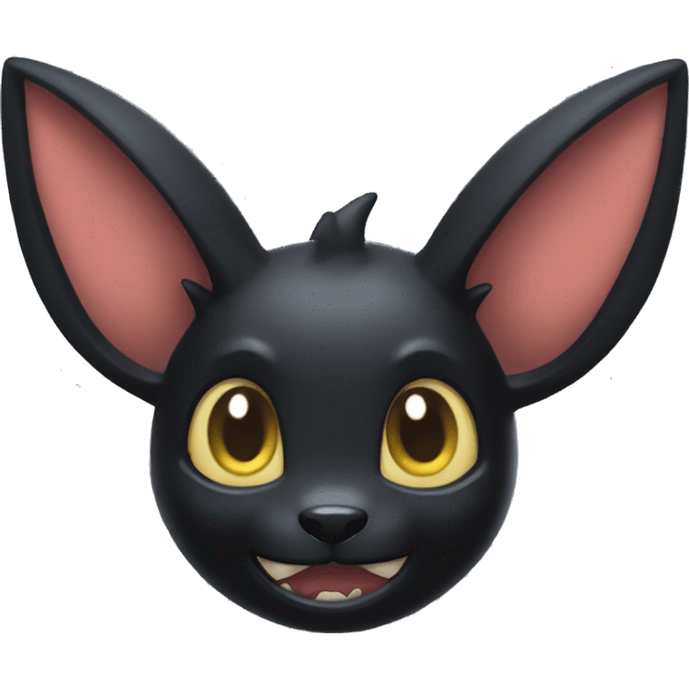 sinister solo horned grin umbreon monster emoji