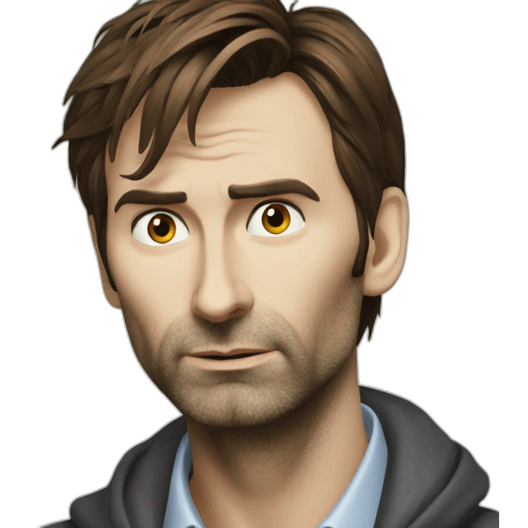 david tennant thinking emoji