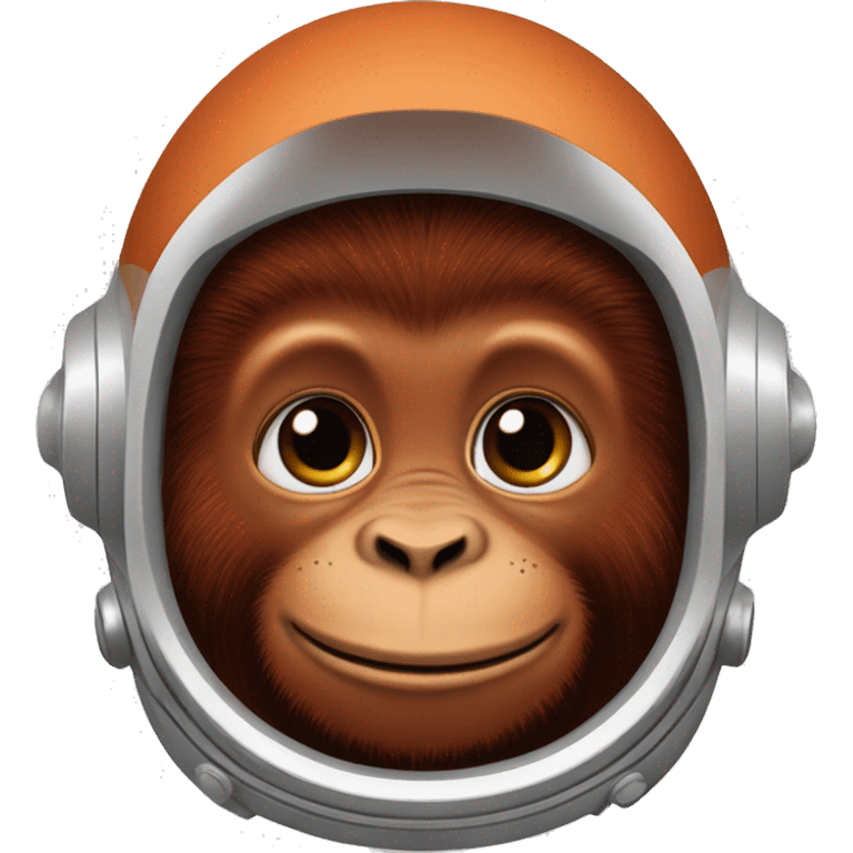 realistic baby astronaut orangutan  emoji