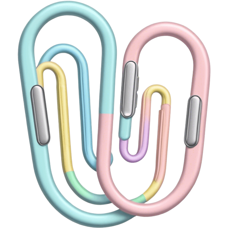 pastel paper clip emoji