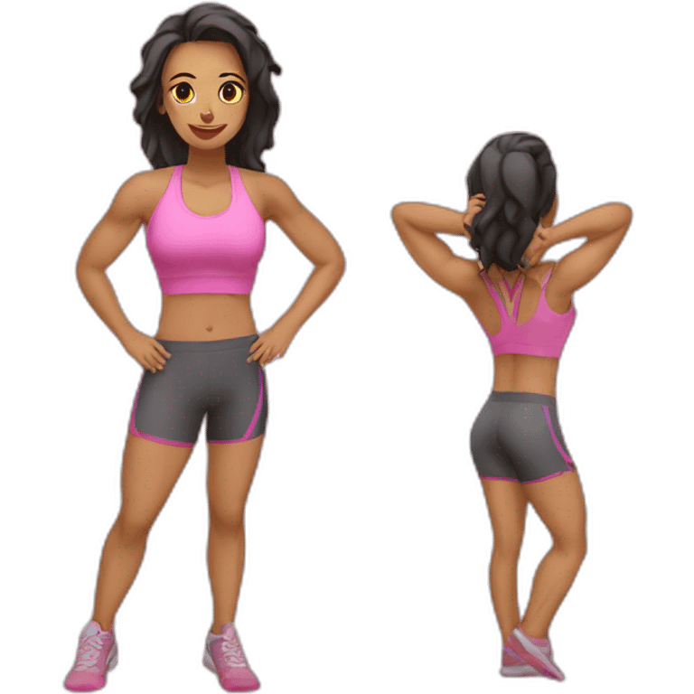 gym salud chica emoji