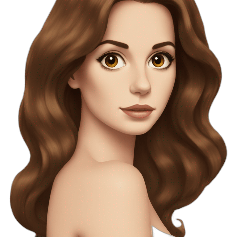 Lana del rey with brown hair emoji