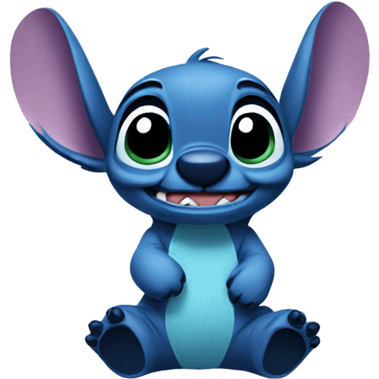 Stitch sitting down emoji