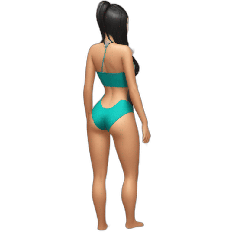 nico robin full body pawg swimsuit back emoji