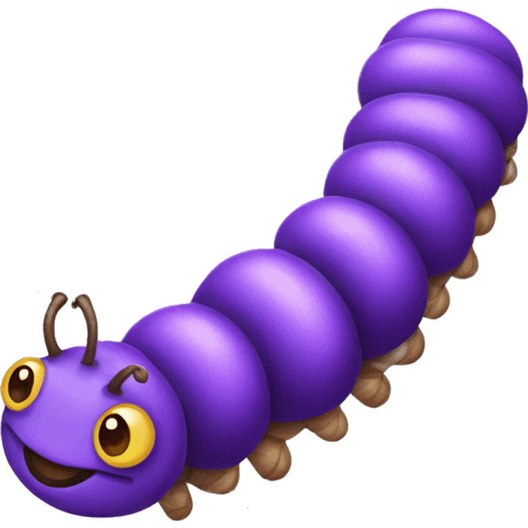 purple caterpillar emoji