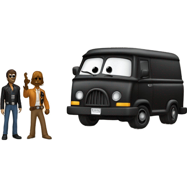 Real 3d Darth Vader’s and Scooby Doo’s mystery van emoji