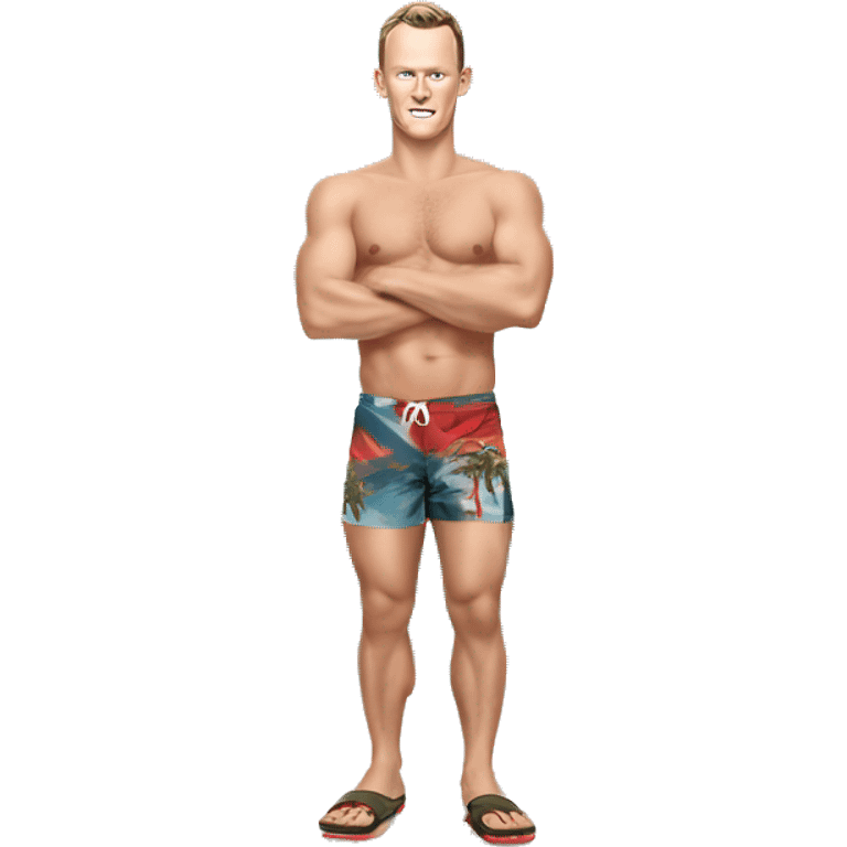 Jonathan Toews as beach bum emoji