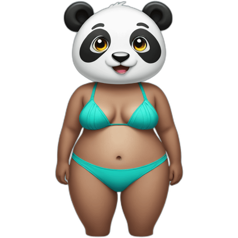 panda in bikini emoji