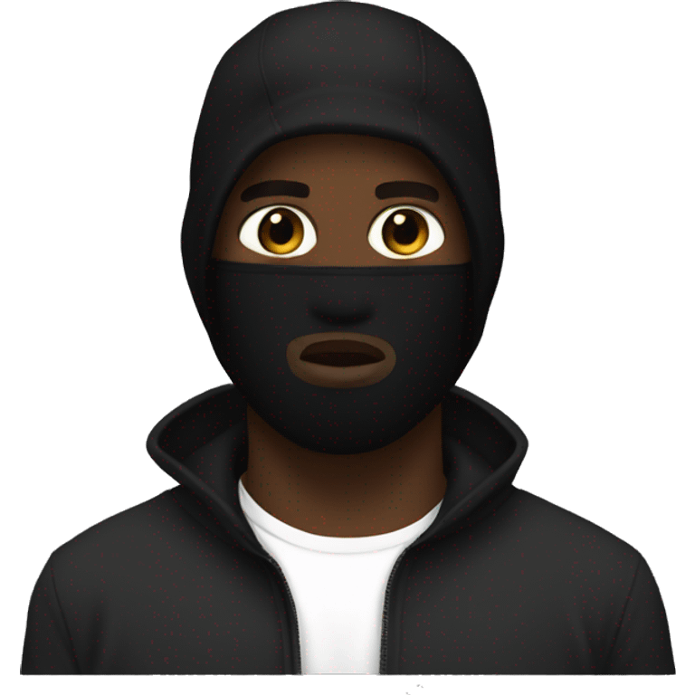 kanye with black balaclava emoji