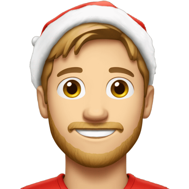 Josh Allen wearing santa hat emoji