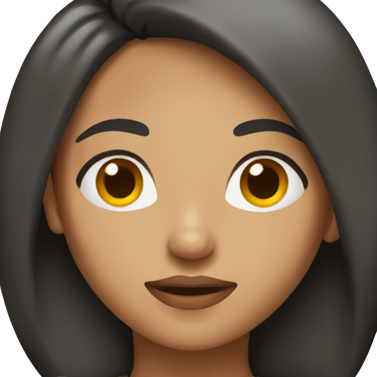 Woman with black and ginger hair emoji