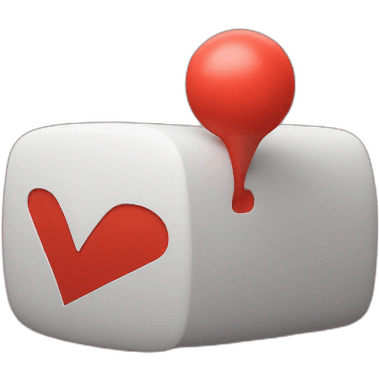 youtube logo 3d emoji