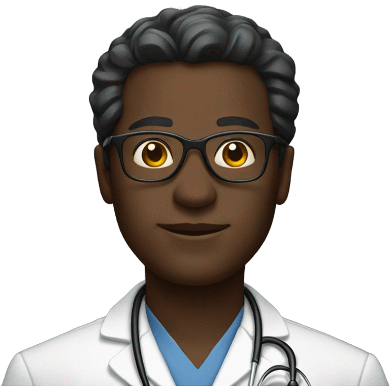 Black doctor with sunglasses emoji