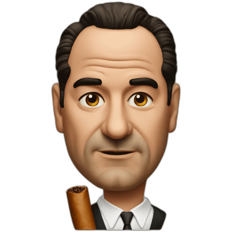 Anthony Sopranos Face with Cigar emoji