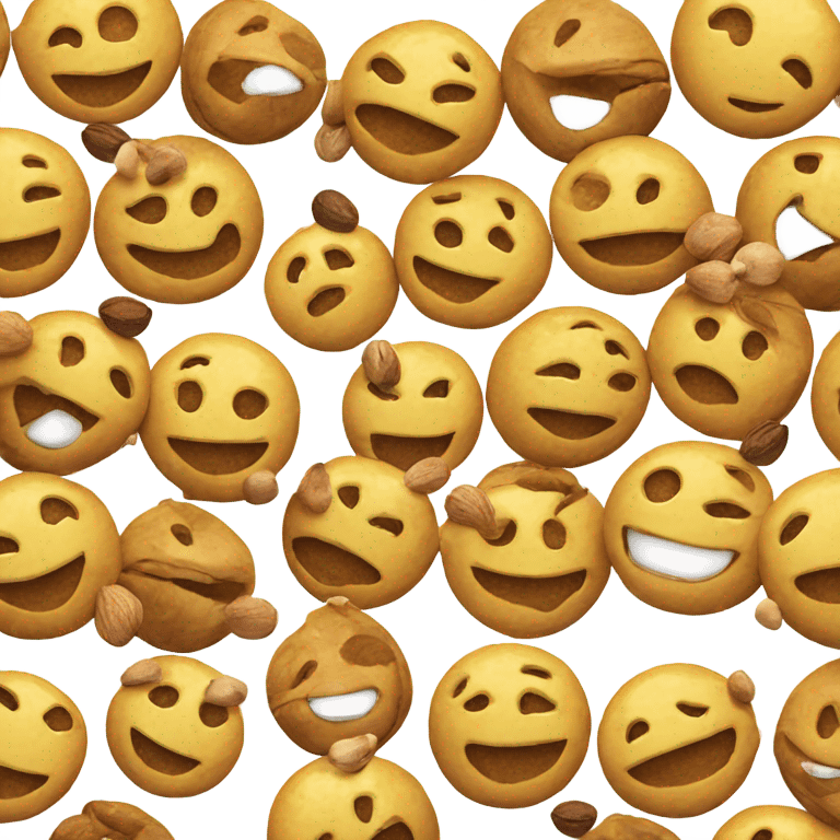 smiley face with nuts  emoji