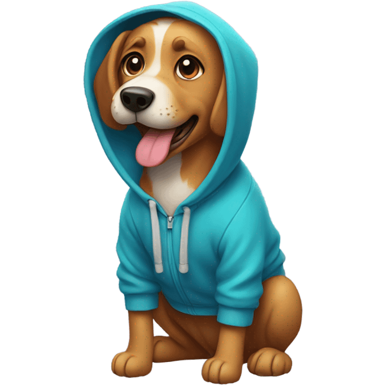 dog in a hoodie emoji