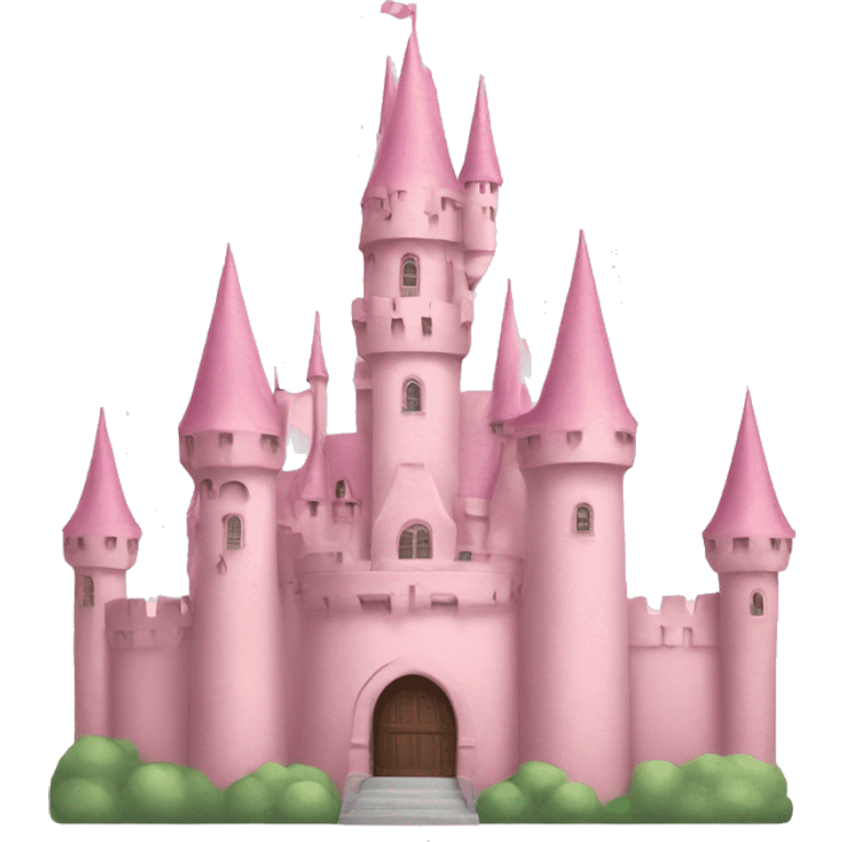 pastel pink castle emoji