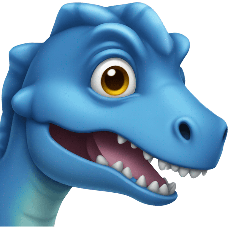 blue dinosaur  emoji